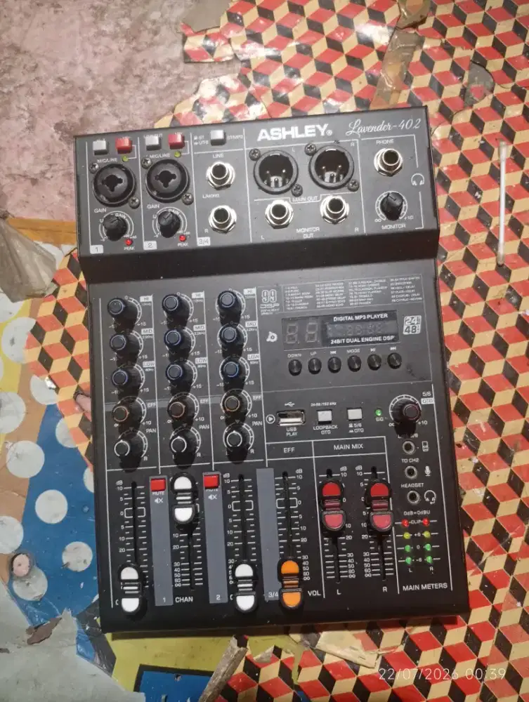 dijual mixer ashley lavender 402 cocok buat live streaming