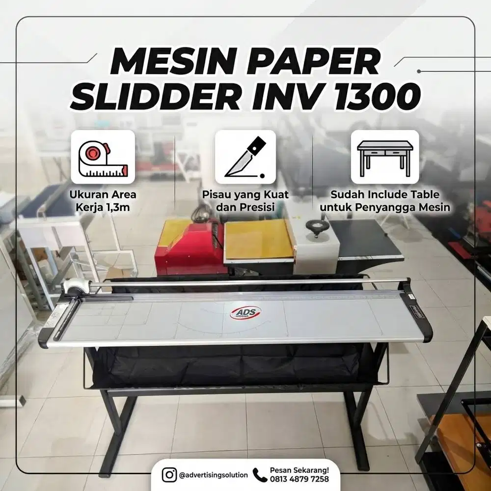 MESIN PAPER SLIDDER DENGAN BERBAGAI UKURAN