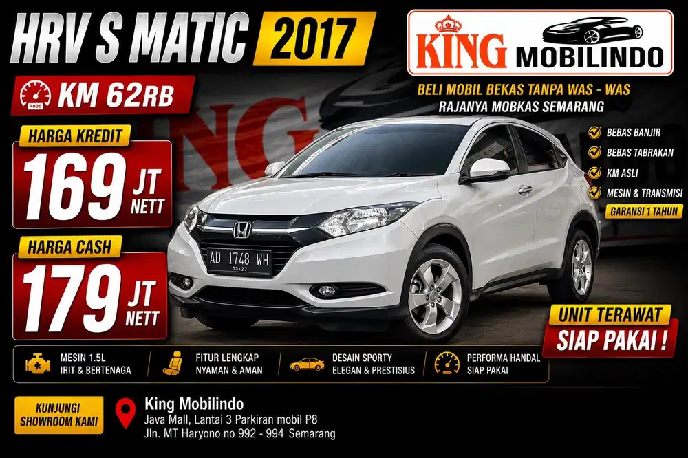 ( King Mobilindo ) HRV S Matic 2017, KM 60rb