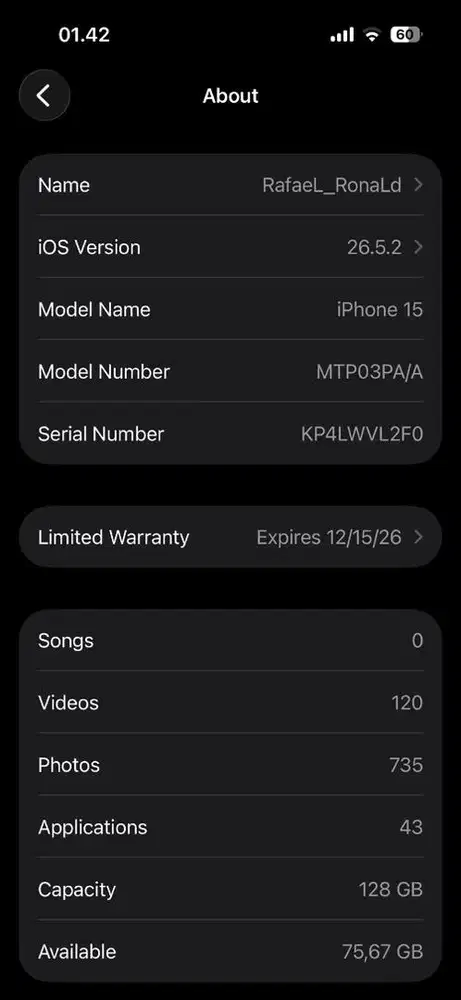 iphone 15 ibox lengkap msh garansi
