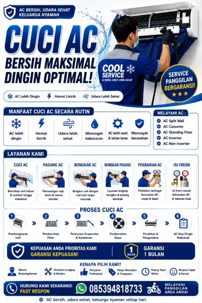 SERVICE PANGGI AC BERGARANSI