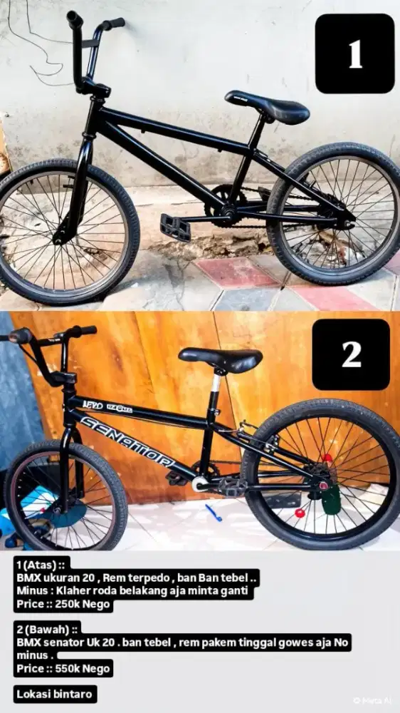 Sepeda BMX ukuran 20