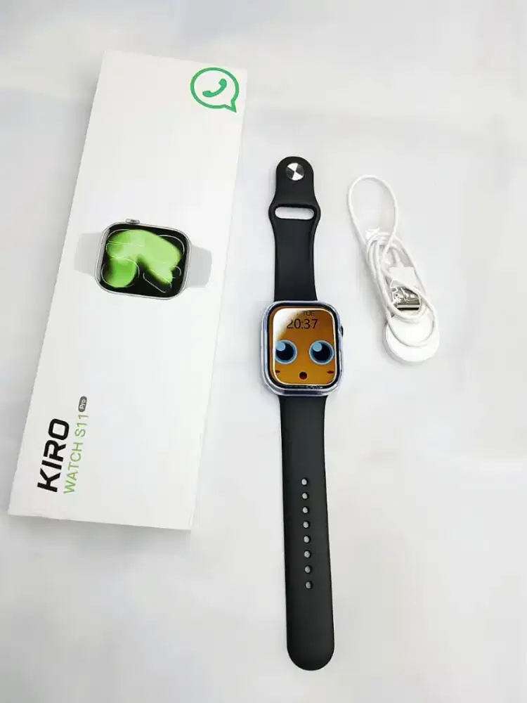 Smartwatch/Jam tangan digital bisa buat balas WA, deskripsi!
