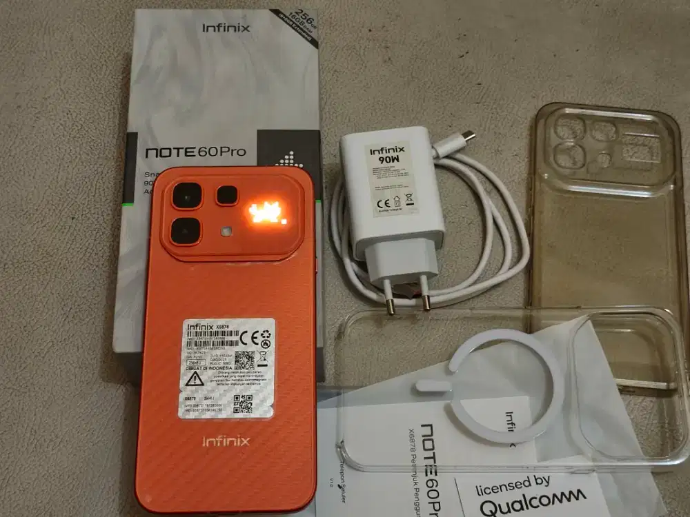 Infinix Note 60 Pro 5G NFC RAM 8+8/256GB Oren lengkap dari baru