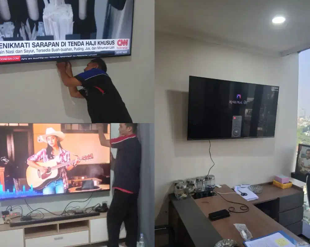 Braket +pasang atau jasa pasang terima rapih breket bracket led tv