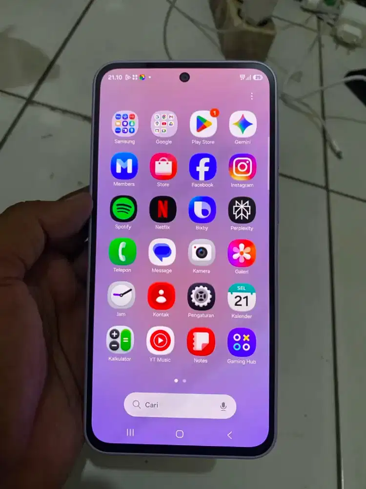 BU hp samsung a37 5g 8+8/128 baru 2 hari mulus garansi panjang komplit