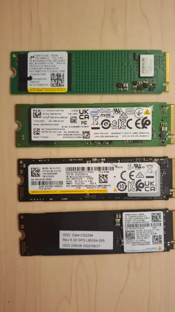 SSD Nvme 512 & 256