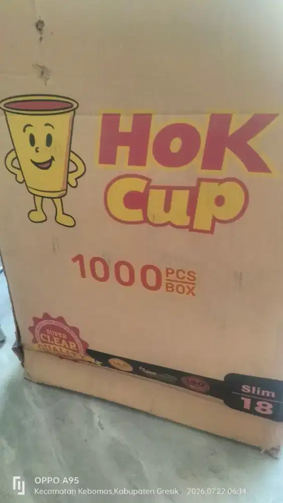 Jual Cup Minuman 18.22oz Booth container