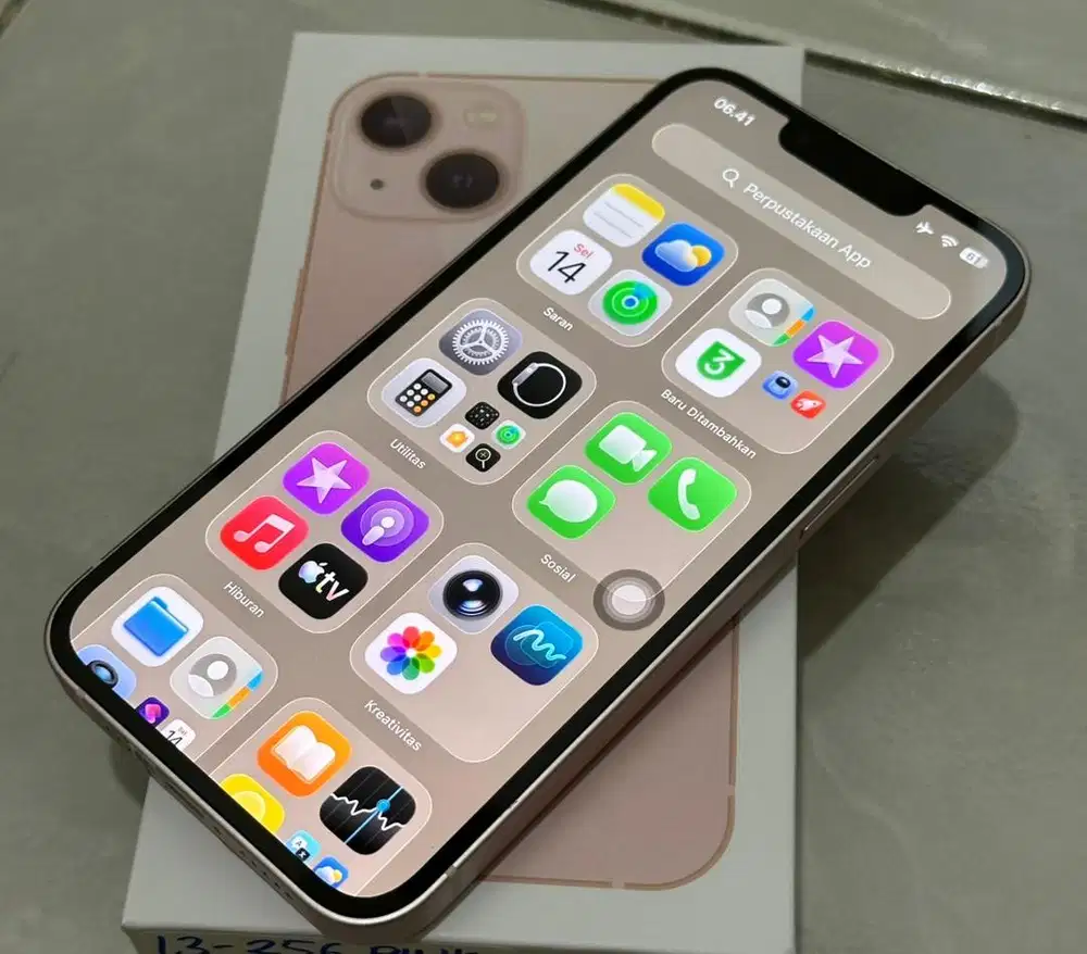 resmi beacukai dual sim fisik : iPhone 13 128gb pink