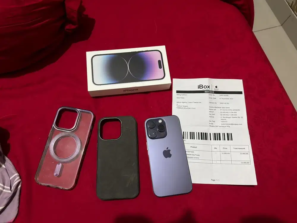 Iphone 14 pro 256gb purple ex ibox good condition