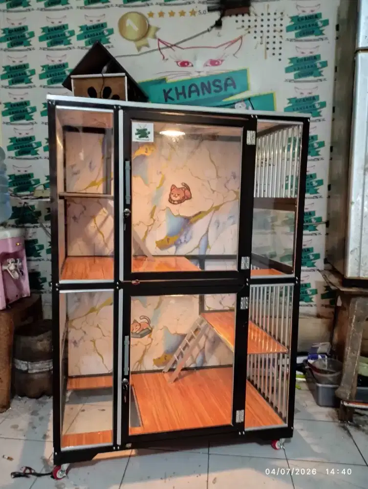 Kandang kucing Alumunium