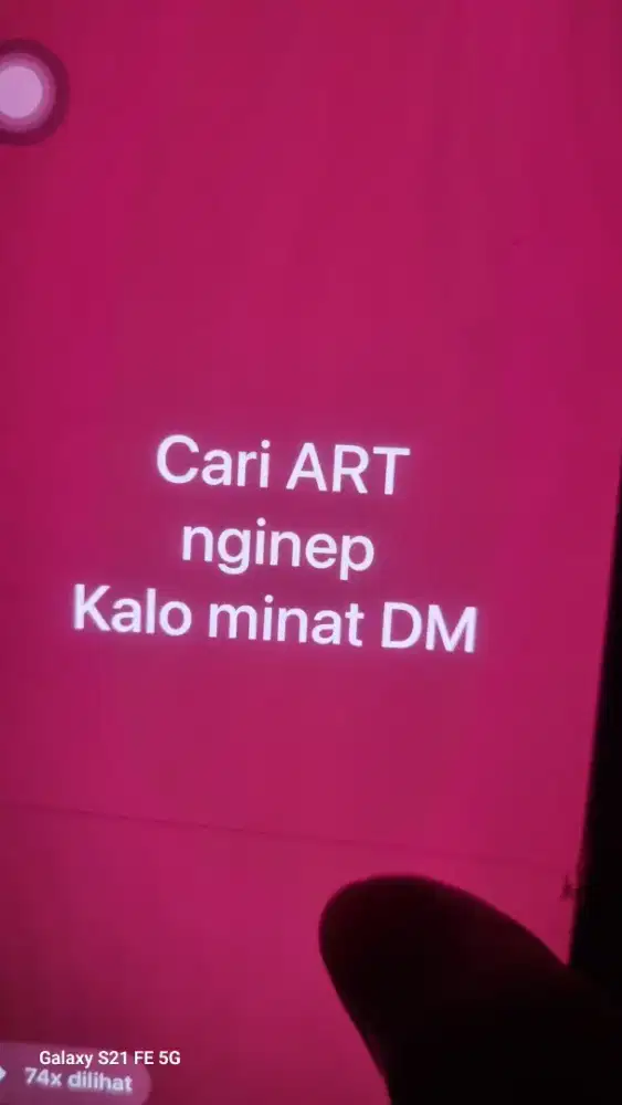 Butuh ART NGINEP
