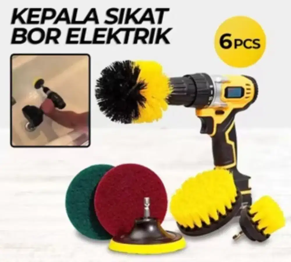 Kepala sikat bor elektrik (6 pcs)