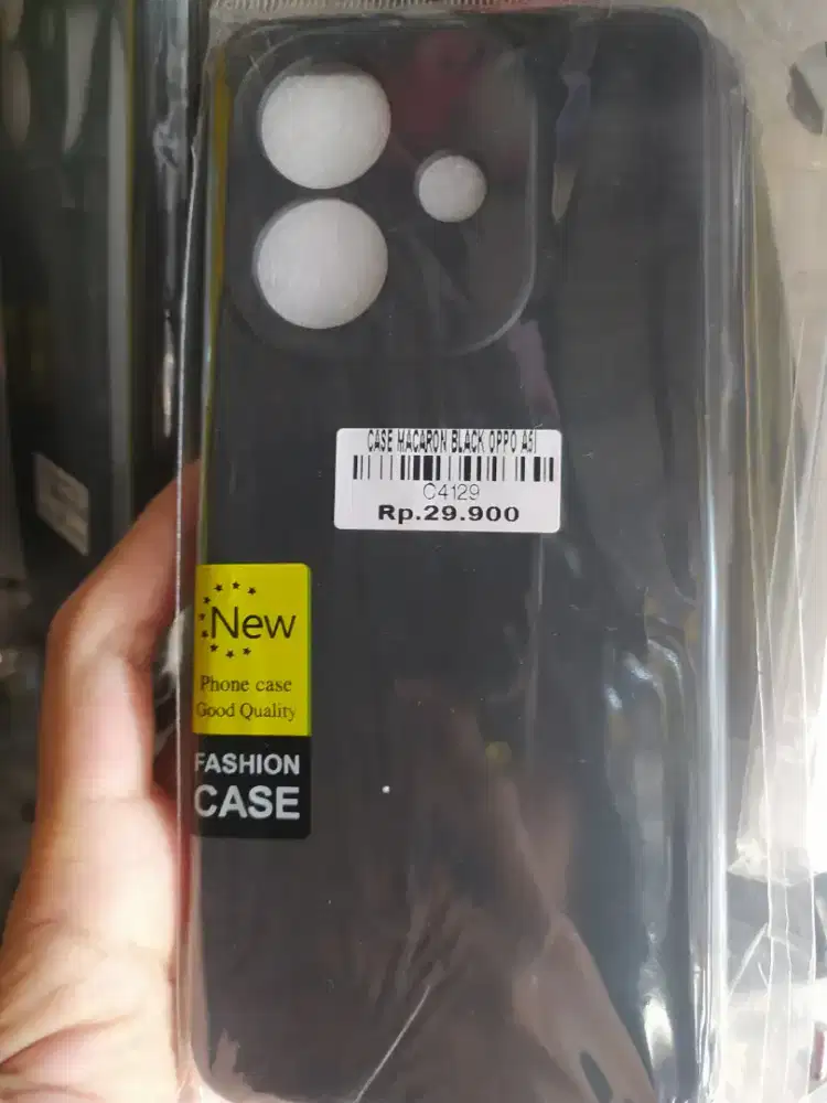 CASE MACARON BLACK OPPO A5i