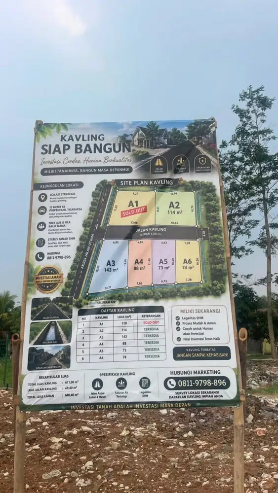 KAVLING SIAP BANGUN | SHM | Free AJB & Balik Nama