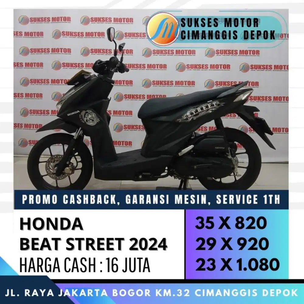 BEAT STREET ESP 2024 TERMURAH KREDIT DP HANYA 600 [SUKSES MOTOR]