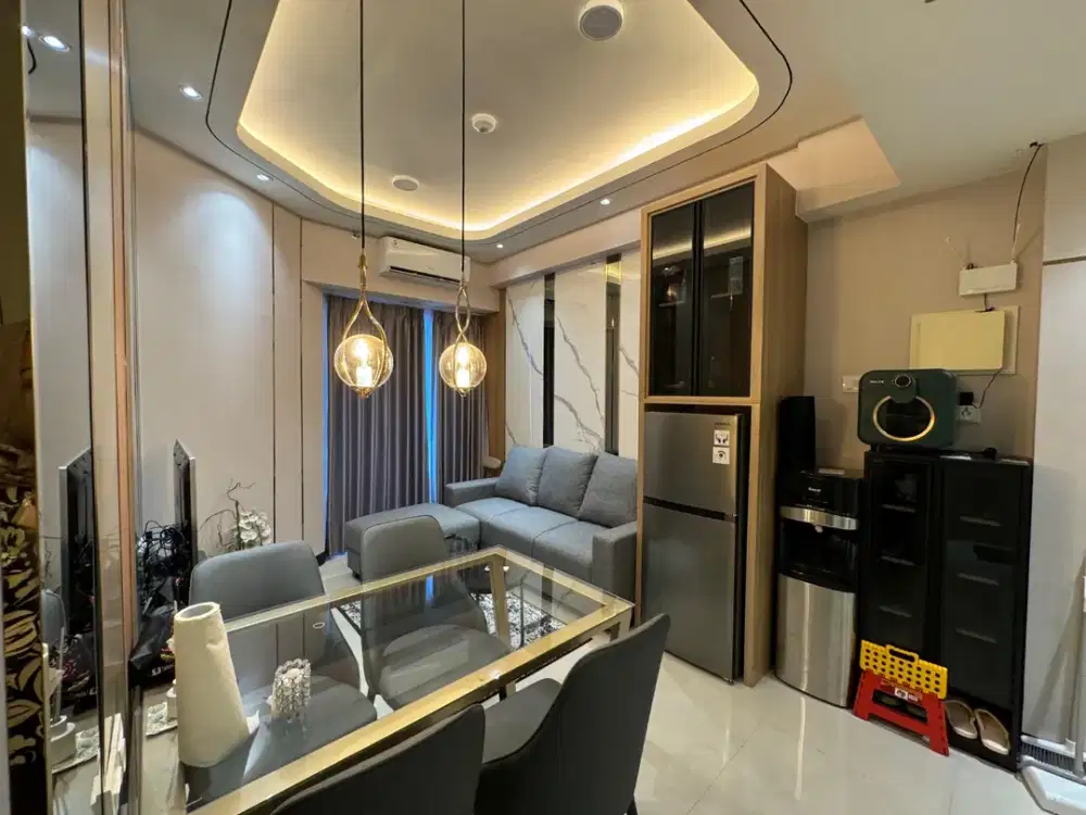 Apartemen Amor Connecting Pakuwon City Mall lantai 29 Fully Furnish tipe 2 bedroom view Pool