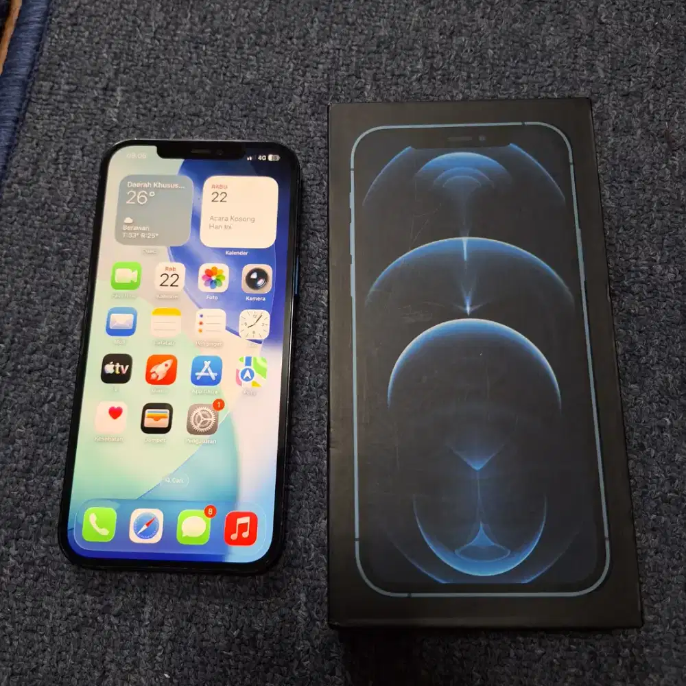 Jual Iphone 12 Promax 128GB Pacific Blue