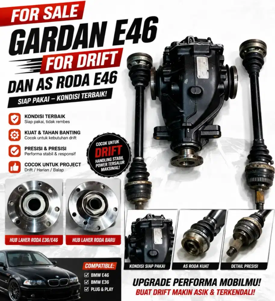 for sale gardan + as dan hub laher roda