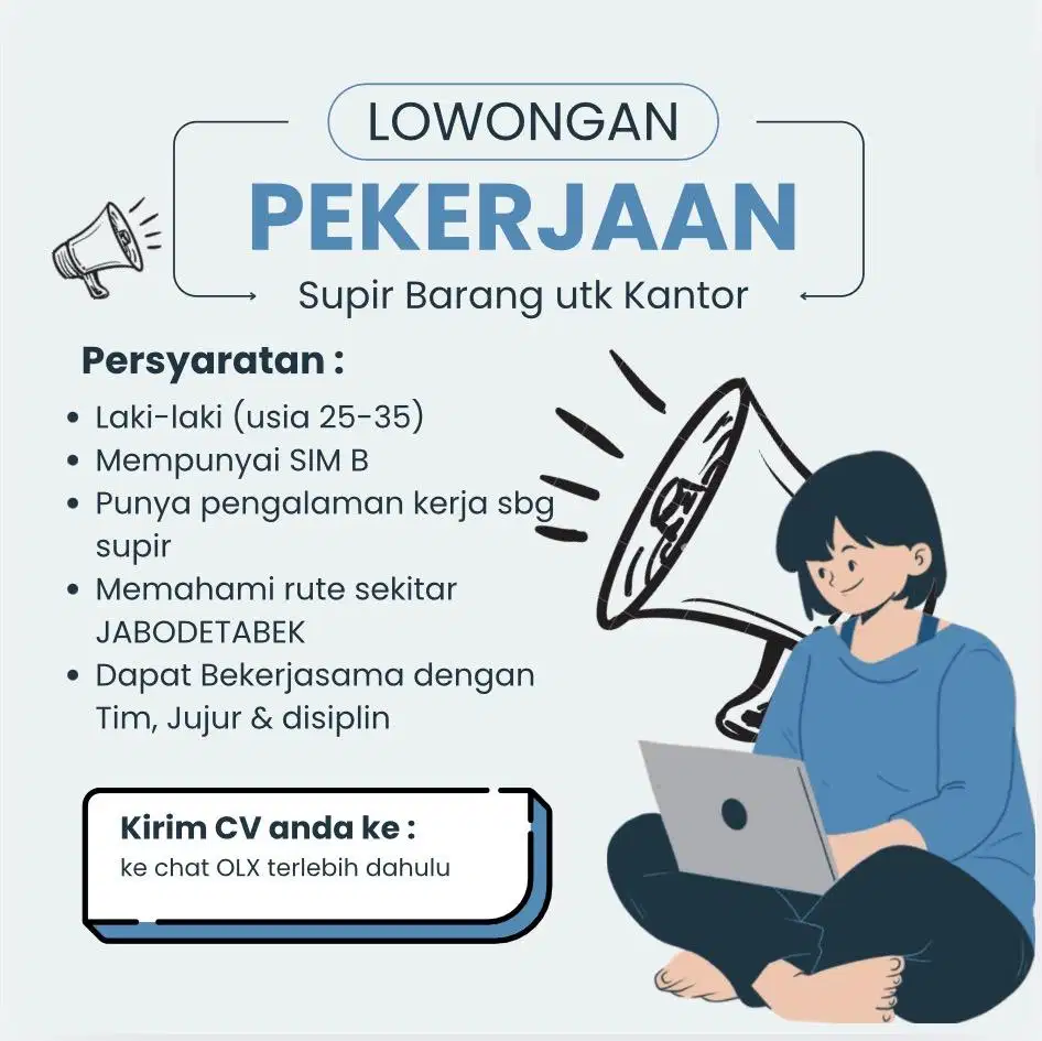 DICARI SUPIR BARANG