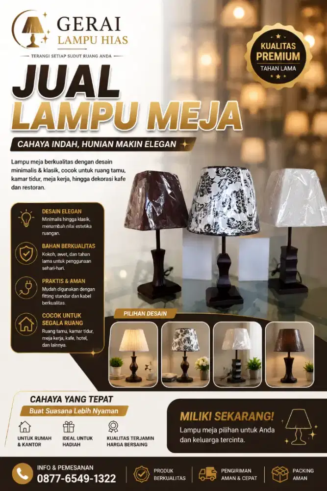 Lampu Meja Minimalis