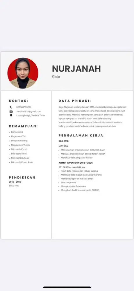 Cari Pekerjaan Admin Gudang || Customer Service|| Receptionis