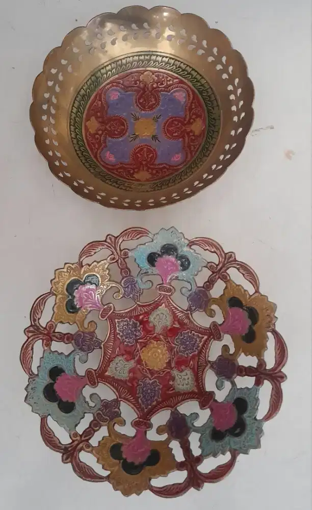 Bowl 2pcs bahan kuningan