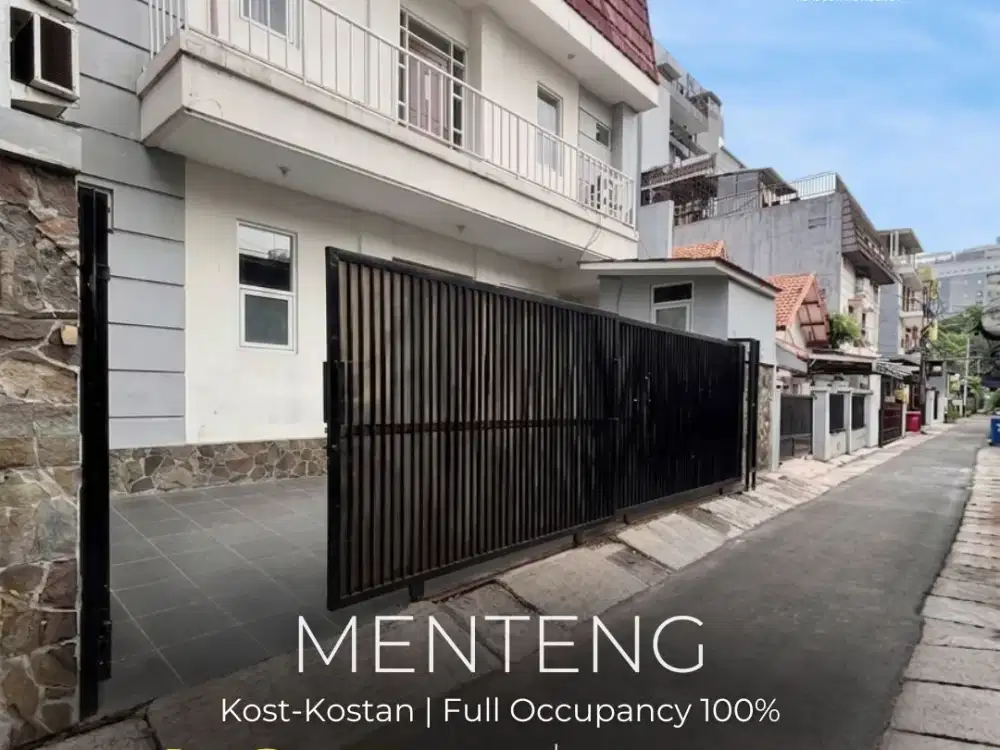 TERMURAH !! FOR SALE | MENTENG KOST2 AN 4 LANTAI, FULL OCCUPANCY 100%, AKSES 1 MOBIL, LOKASI STRATEGIS, NEGO !!