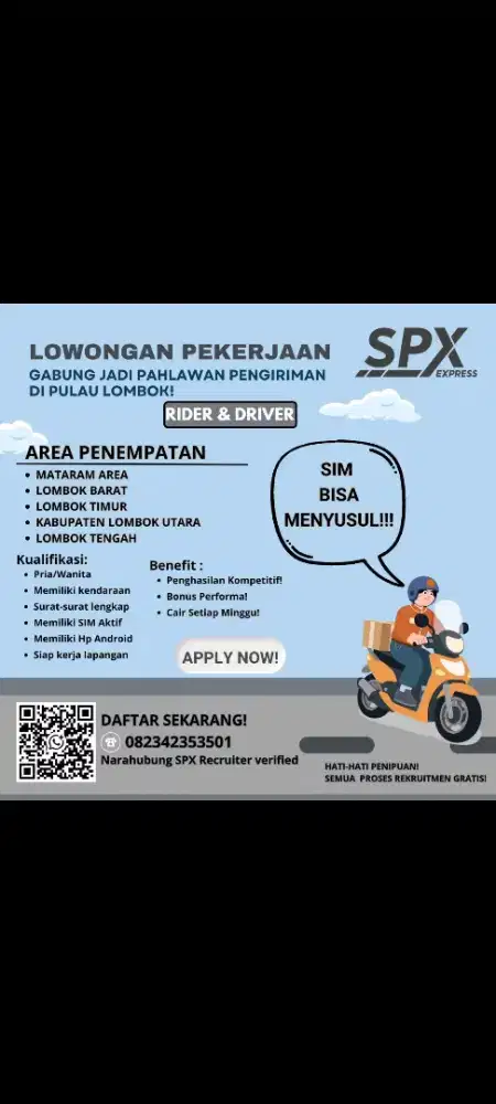 Dibutuhkan RIDER & Driver Shopee