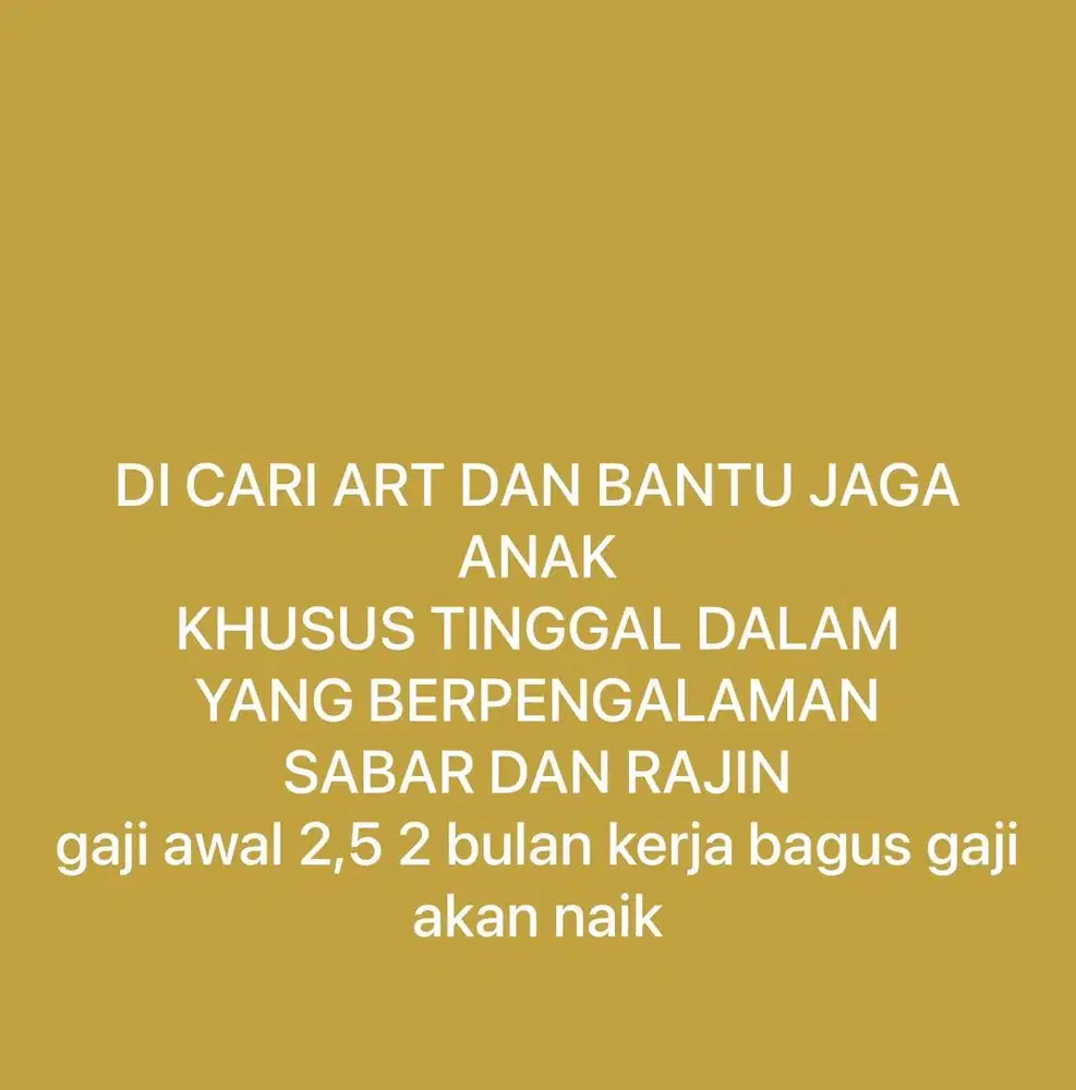 DI CARI ART BERPENGALAMAN