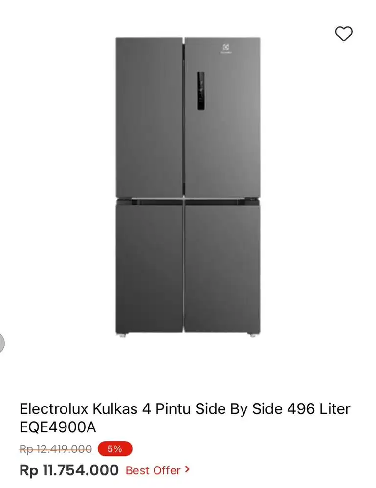 KULKAS MULTIDOOR ELECTROLUX 496liter