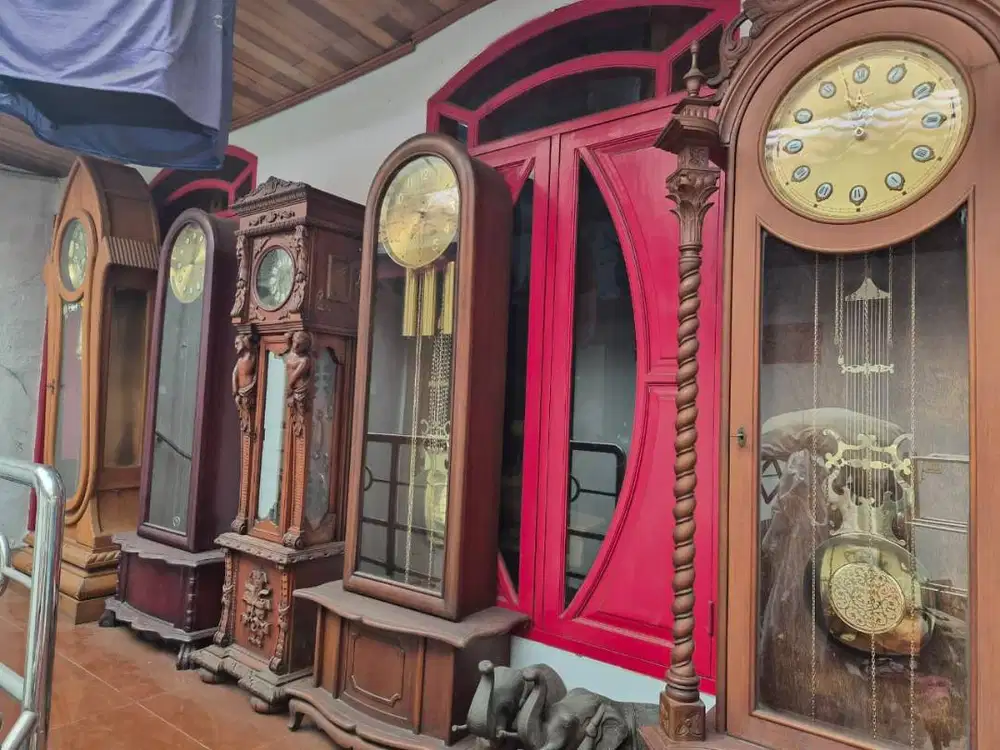 Paket 5 Unit Jam Antik Grandfather Clock (Borongan)