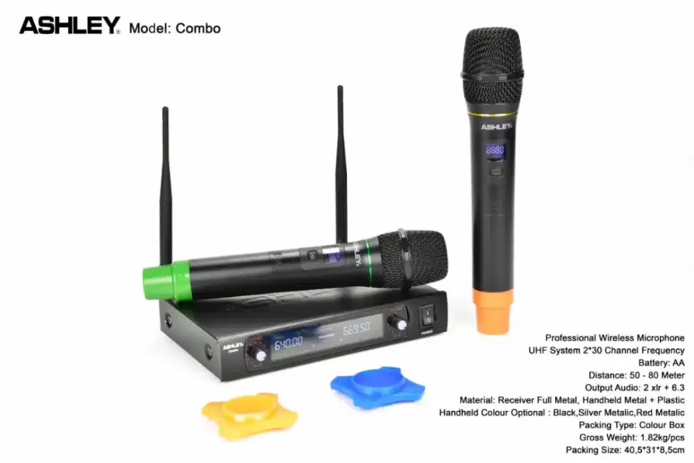 Mic Wireless Ashley Combo Original terbaik