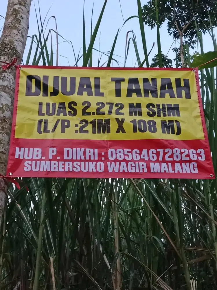 Dijual cepat tanah 2,272 meter cuma 500jt saja