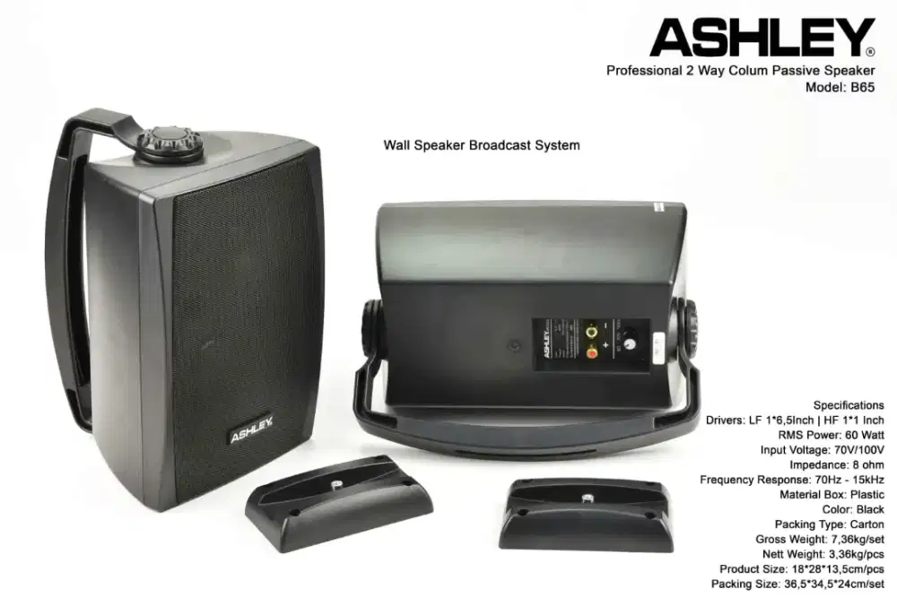 Speaker Pasif Ashley B65 original terbaik