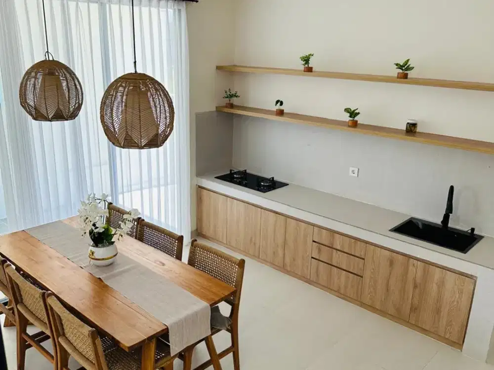 Villa Baru Modern Bergaya Santorini di Goa Gong – View GWK, Freehold, Full Furnished