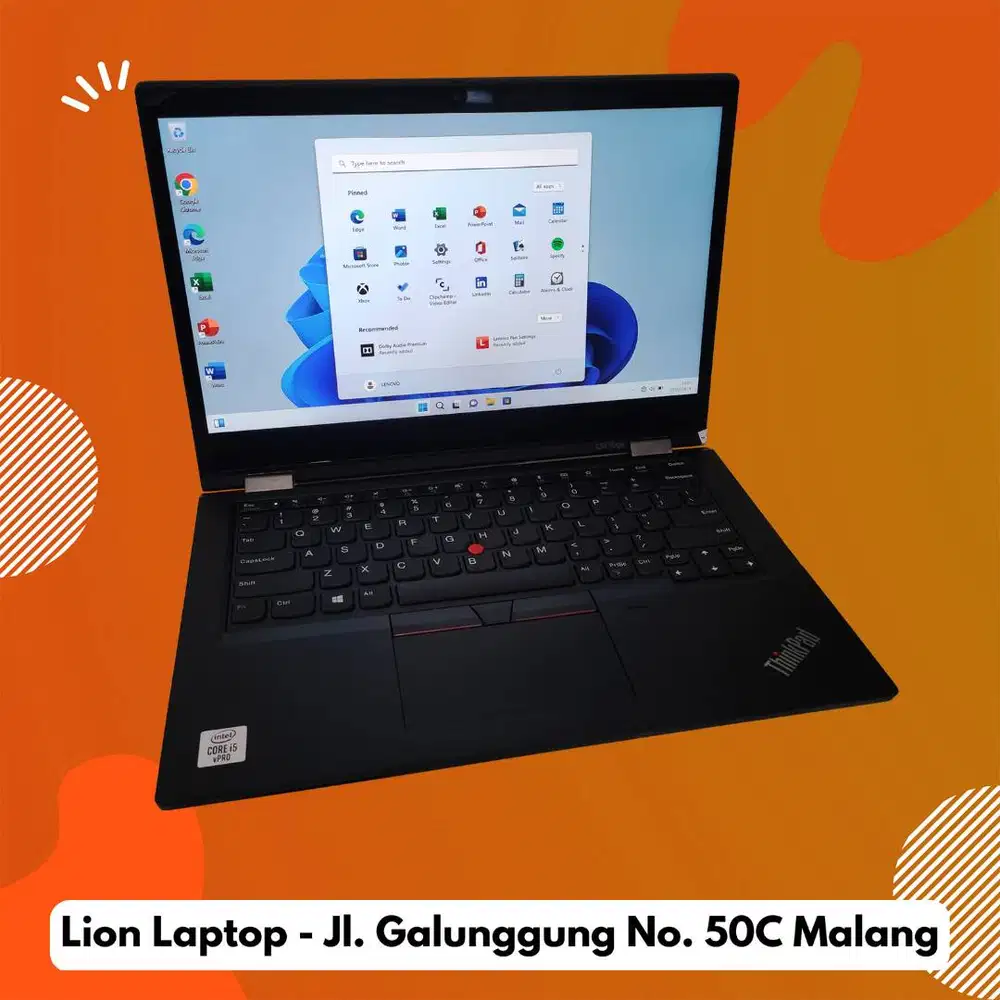 RAM 16GB Core i5 Gen10 Flip 360° SSD 256GB Lenovo Thinkpad YOGA L13 [2