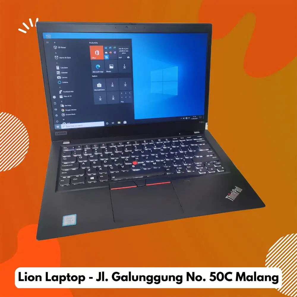 RAM 16GB SSD 256GB Core i5 Slim Lenovo Thinkpad T490s [22|07]