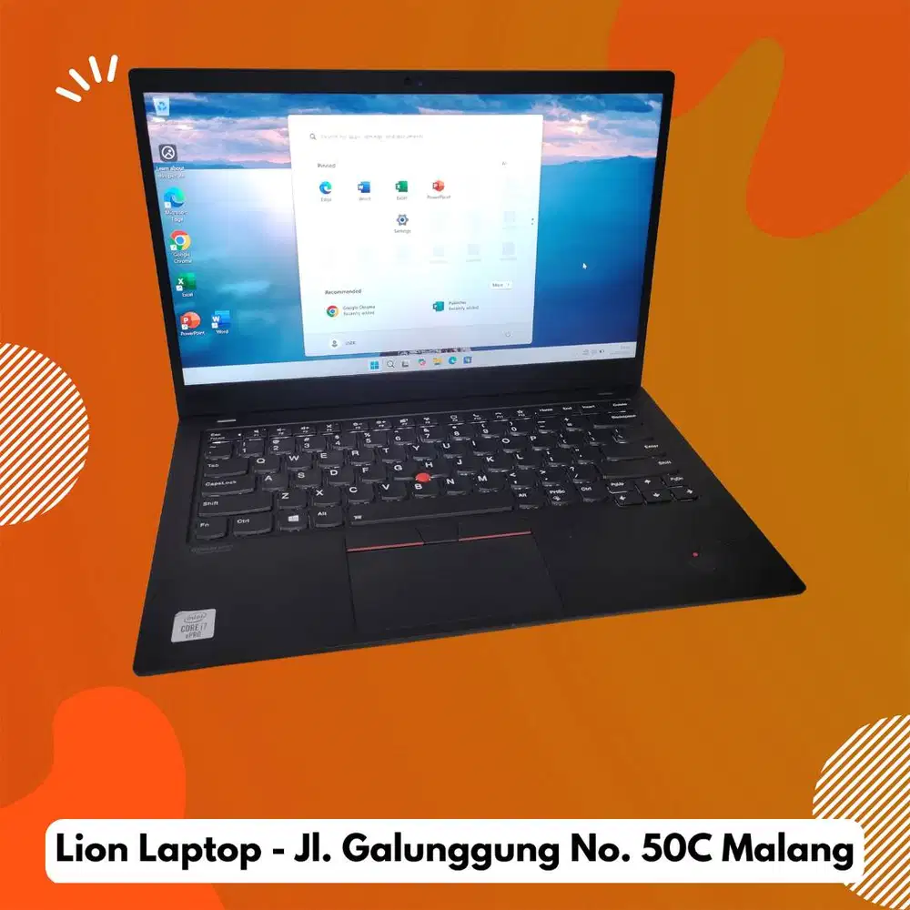 RAM 16GB Core i7 Gen 10 Slim Lenovo Thinkpad X1 Carbon [22|07]