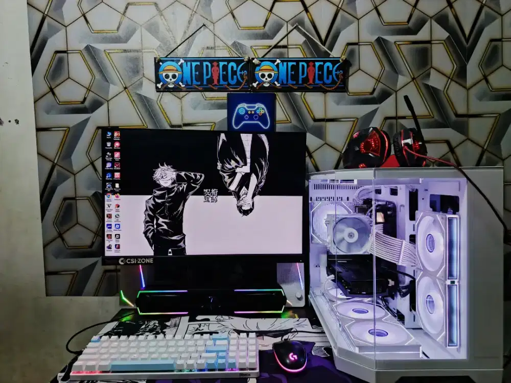 PC Gaming Black & White Fullset