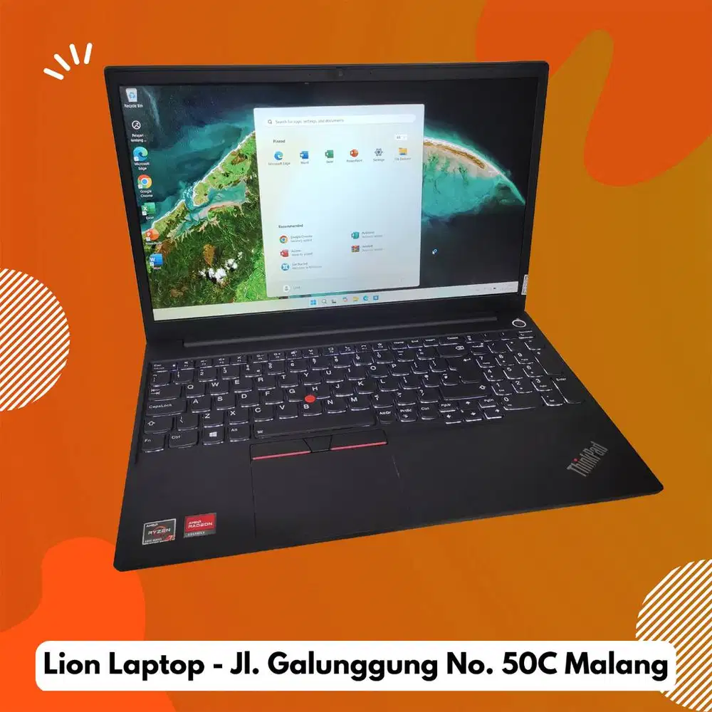 Gaming/Editing AMD Ryzen 7 RAM 8GB Lenovo Thinkpad E15 [22|07]