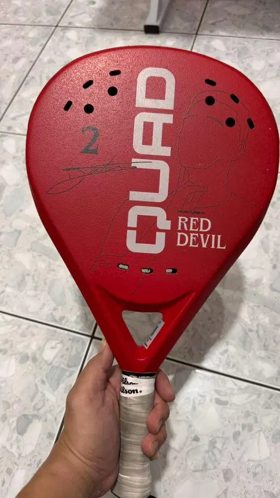 Raket Padel Quad Tiger Red devil edition