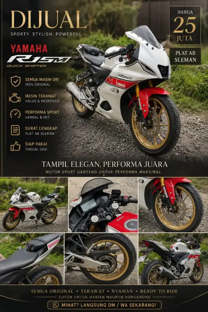 DIJUAL MOTOR R15M LIMITED SERIES