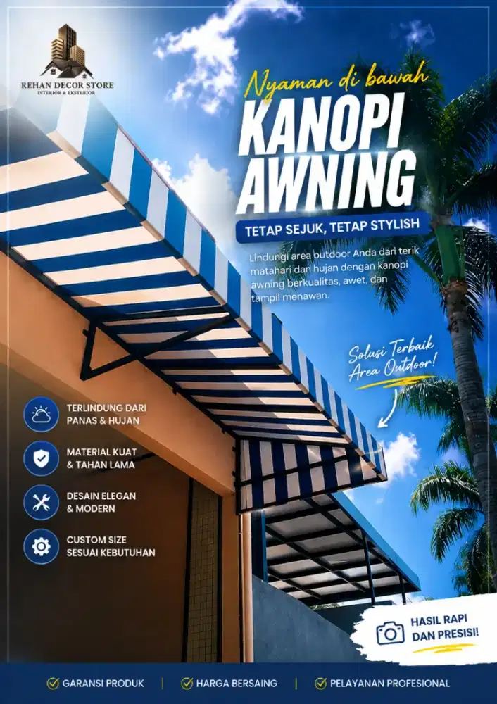 Kanopi kain awning dengan kualitas terbaik