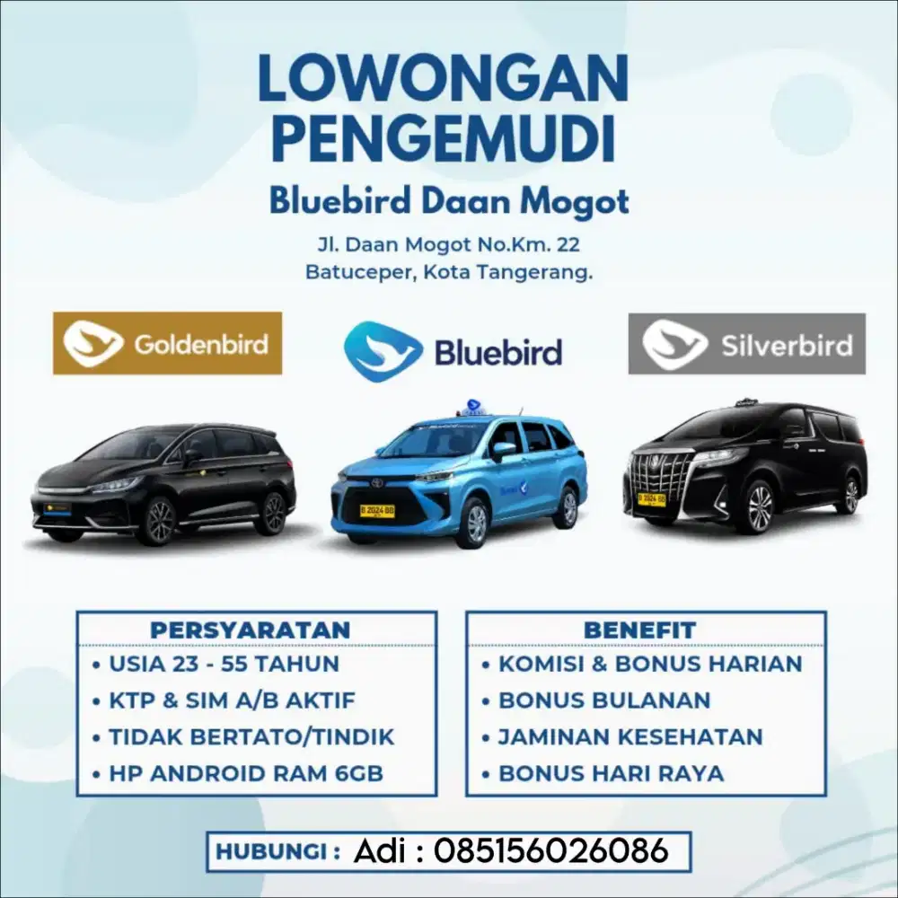 Dibutuhkan 100pengemudi dengan armada avanza, veloz, byd!