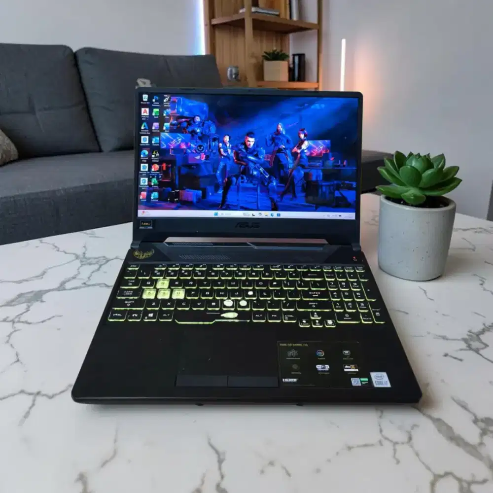 LAPTOP ASUS TUF F15 FX506LH RAM 8GB/SSD 512GB/ VGA NVIDIA GTX 1650