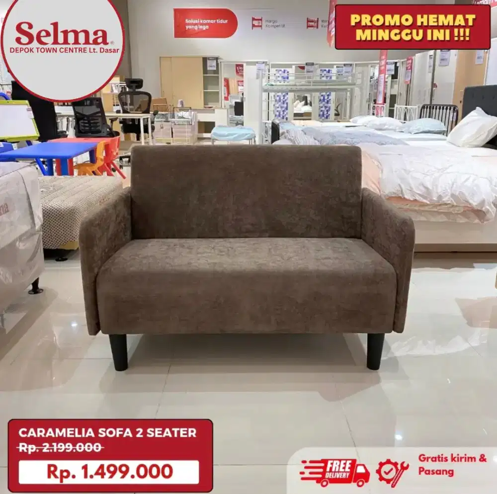 Sofa Minimalis 2 Seater Selma by Informa