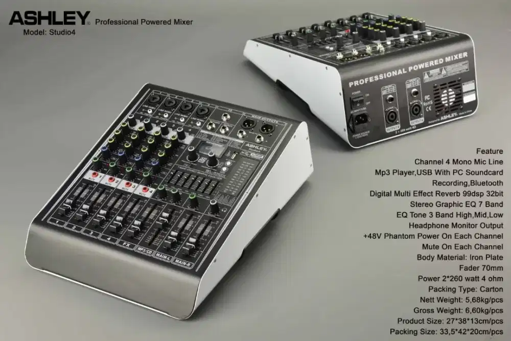Power Mixer Ashley Studio 4 original terbaik