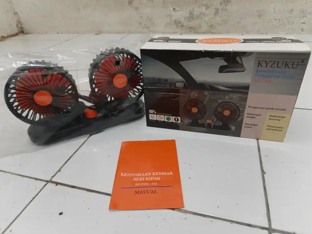 Kipas Angin Mobil Double Fan KYZUKU