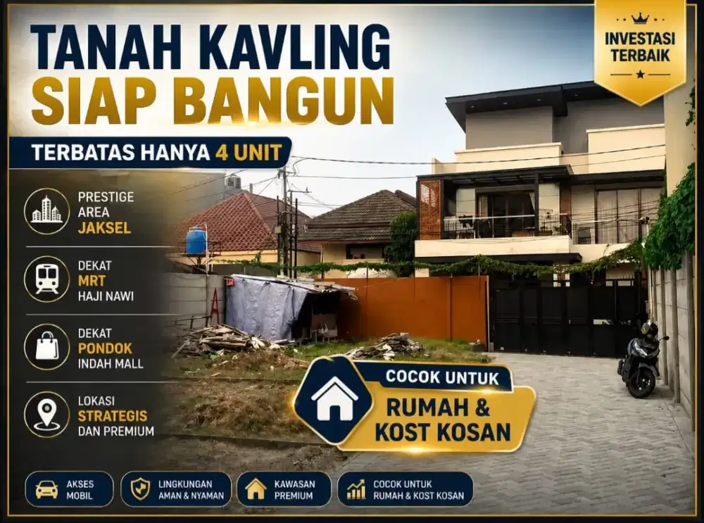 TANAH KAVLING PRESTIGE AREA HAJI NAWI CILANDAK JAKSEL